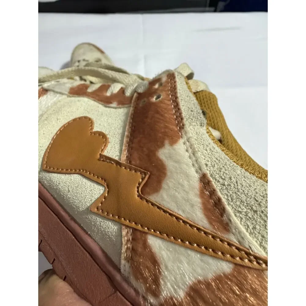 Sad Boy Saga OG Skywalker Low Top Cow Print Sneakers Men's 6